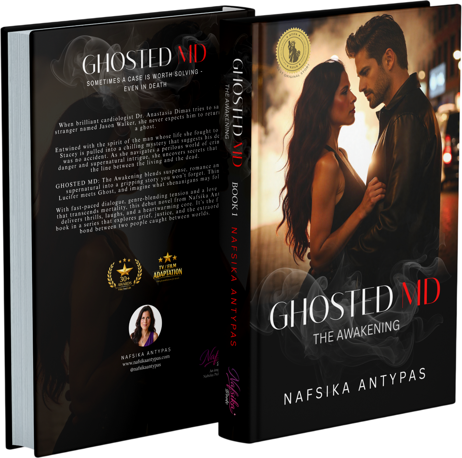 Stack of Nafsika Books releases — fiction and storytelling with cinematic emotion